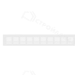 Решетка вентиляционная Благовест 60x400 мм белая